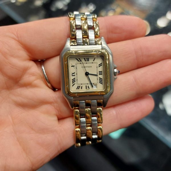 Cartier Panthere Steel and Gold Midi Size 27mm Watch