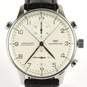 IWC Portuguese Chronograph Rattrapante Split Seconds Watch 41mm