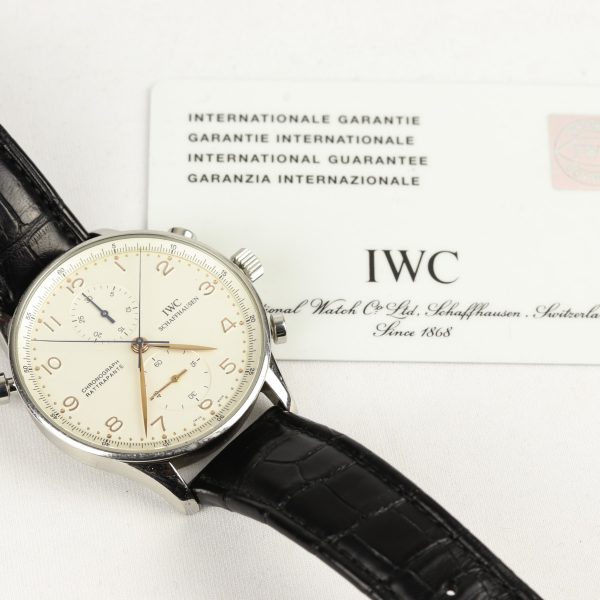 IWC Portuguese Chronograph Rattrapante Split Seconds Watch 41mm