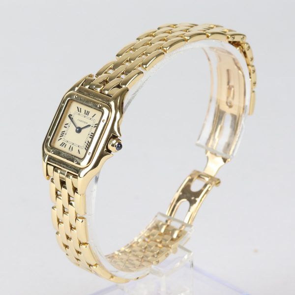 Ladies Cartier Panthere Small Size 18ct Gold Watch 22mm
