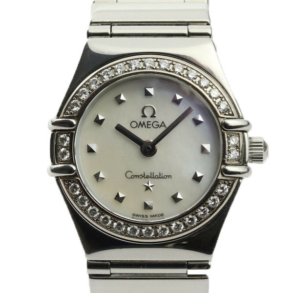Omega Constellation Ladies Wristwatch Diamond Bezel