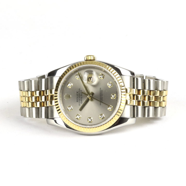 rolex datejust gold dial