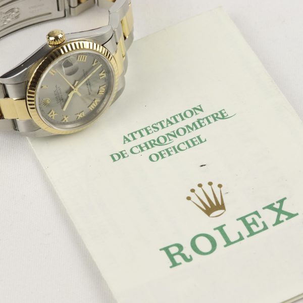 Rolex Datejust Steel & Gold Midsize 31mm Papers Ref: 78273