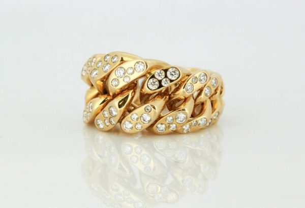 Monica Bonvicini 18ct Gold Limited Edition Ring with Diamonds