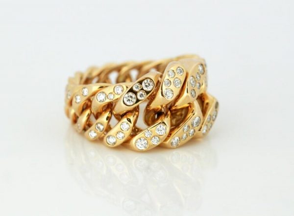 Monica Bonvicini 18ct Gold Limited Edition Ring with Diamonds