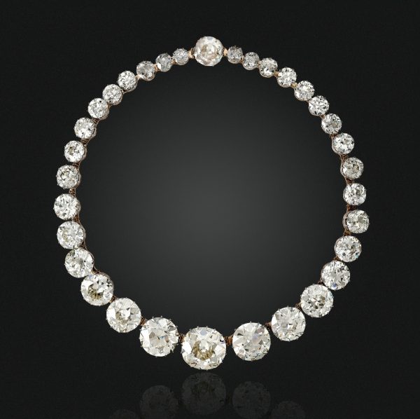 Illusion Detail Diamond Riviere Necklace 3.14ct | Pravins