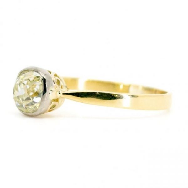 Vintage Old-Cut 0.80ct Diamond Solitaire Engagement Ring, 18ct Gold