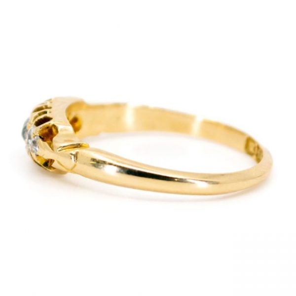 Antique Victorian Old-Cut Diamond and 18ct Gold Ring, 0.25 carats