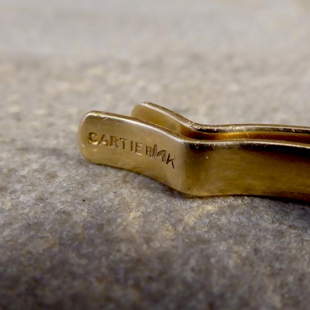 cartier gold tie pin