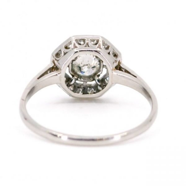 Art Deco Style 0.70ct Diamond and Platinum Dress Ring