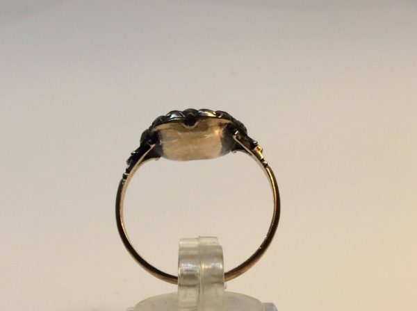 Rare Antique Georgian Paste Set Gold Ring