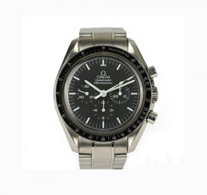 Omega Speedmaster Professional Moonwatch Chronograph Gentleman's Wrist Watch, 42mm, Manual Wind, NASA engraving to reverse, Omega stainless steel bracelet