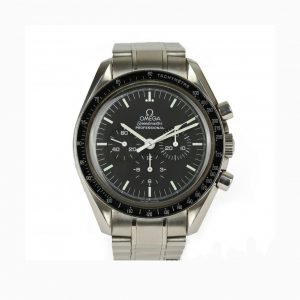 Omega Speedmaster Professional Moonwatch Chronograph Gentleman's Wrist Watch, 42mm, Manual Wind, NASA engraving to reverse, Omega stainless steel bracelet