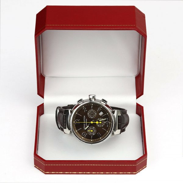 Louis Vuitton Tambour Automatic Chronograph 41mm Stainless Steel Gents Watch; Ref. Q1121