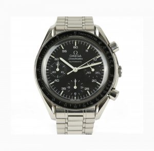 An Omega Speedmaster Reduced Automatic Chronograph Gentleman's Wrist Watch, with a round 39mm stainless steel case, automatic self-winding movement.