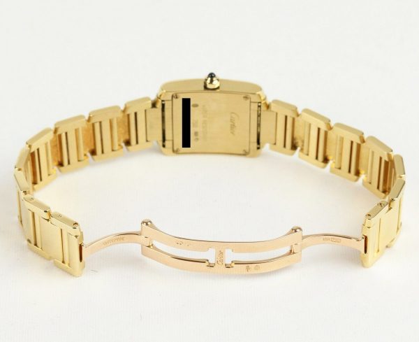 Cartier Tank Francaise 18ct Yellow Gold 20mm Ladies Watch, quartz movement.