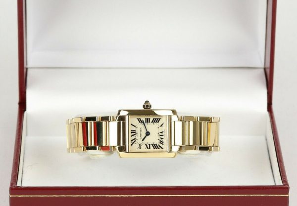 Cartier Tank Francaise 18ct Yellow Gold 20mm Ladies Wrist Watch