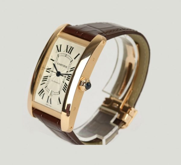 Cartier Tank Americaine XL Automatic 18ct Rose Gold Gents Watch