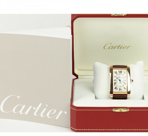 Cartier Tank Americaine XL Automatic 18ct Rose Gold Gents Watch