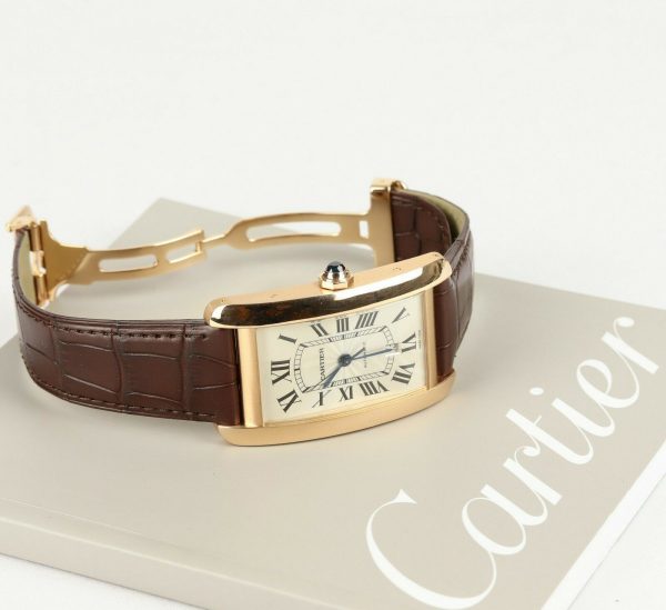 Cartier Tank Americaine XL Automatic 18ct Rose Gold Gents Watch