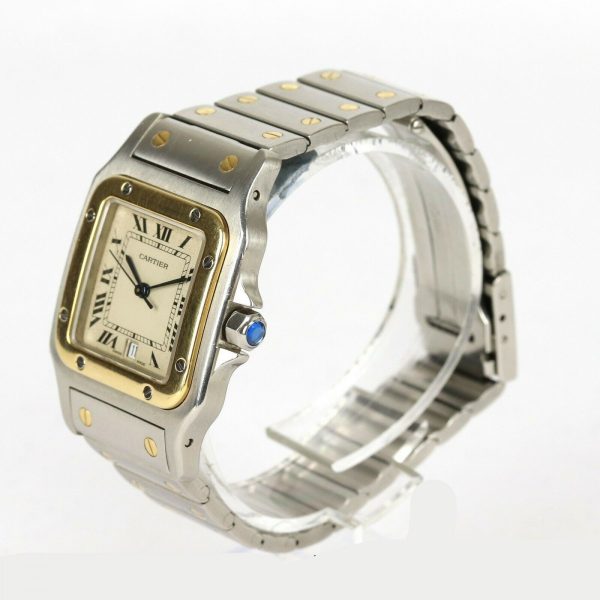 Cartier Santos Galbee 18ct Gold and Steel 29mm Quartz Watch