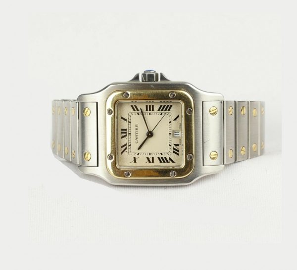 Cartier Santos Galbee 18ct Gold and Steel 29mm Quartz Watch