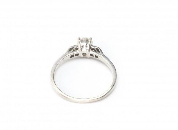 Brilliant Cut Diamond Engagement Ring in 18ct White Gold, 0.56ct Total