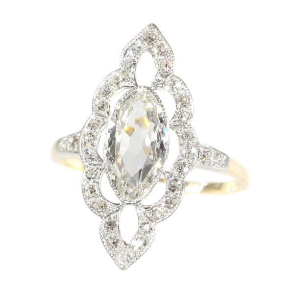 Antique Art Nouveau Diamond Engagement Ring