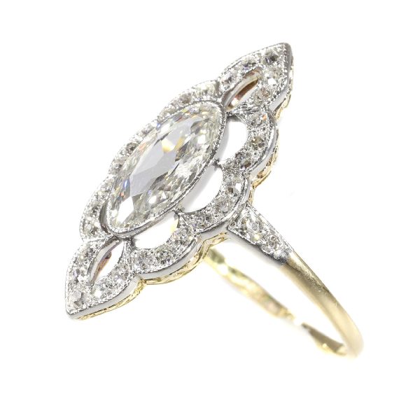 Antique Art Nouveau Diamond Engagement Ring