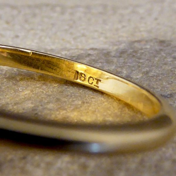 Antique Edwardian Citrine 18ct Gold Ring