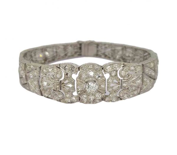 Art Deco diamond bracelet Platinum