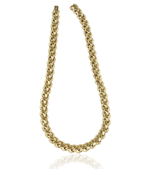 Vintage Van Cleef & Arpels 18 Carat Solid Gold Ladies Necklace, circa 1990s
