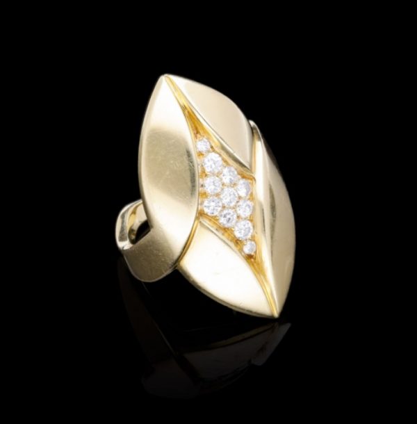 Vintage Bvlgari Gold and Diamond Ring