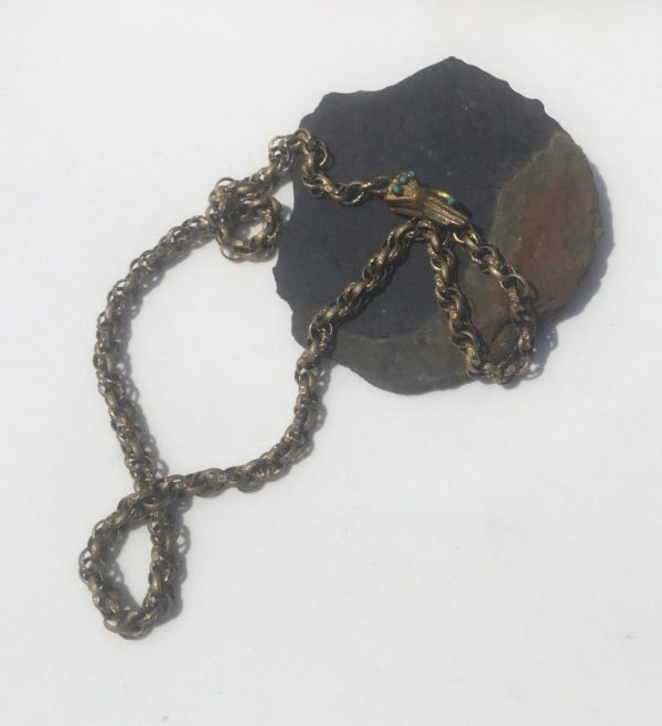 Antique 19th Century Regency Hand Clasp Choker Necklace