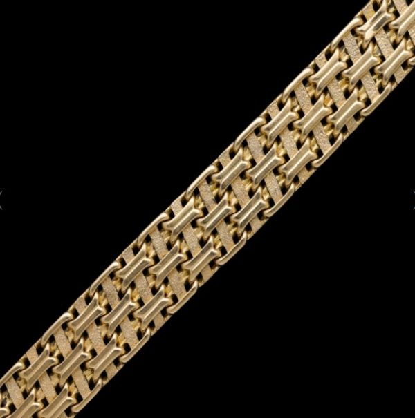 Hermès Vintage Woven 18ct Gold Bracelet