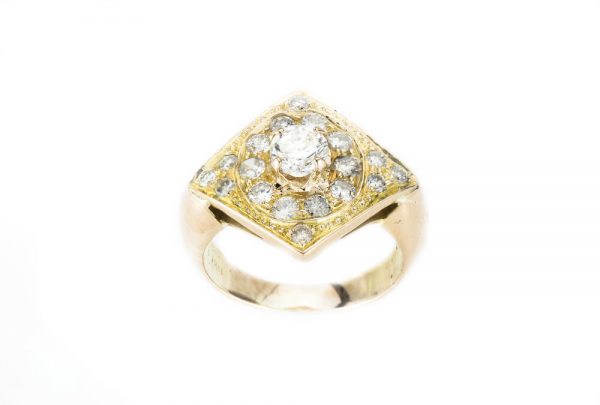 Vintage Diamond 18ct Gold Ring, Circa 1960s