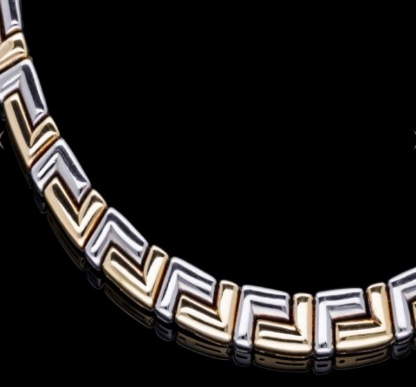 Vintage Bvlgari 18ct Gold Collar Necklace