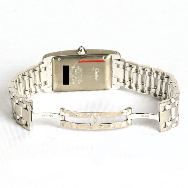 Cartier Tank Américaine Midi 18ct White Gold Diamond Automatic Watch