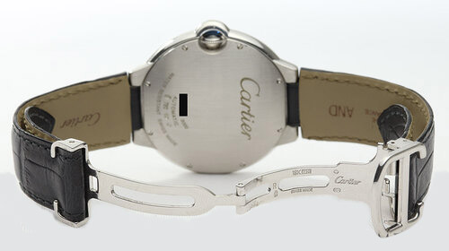 Cartier ballon bleu outlet 42mm leather strap