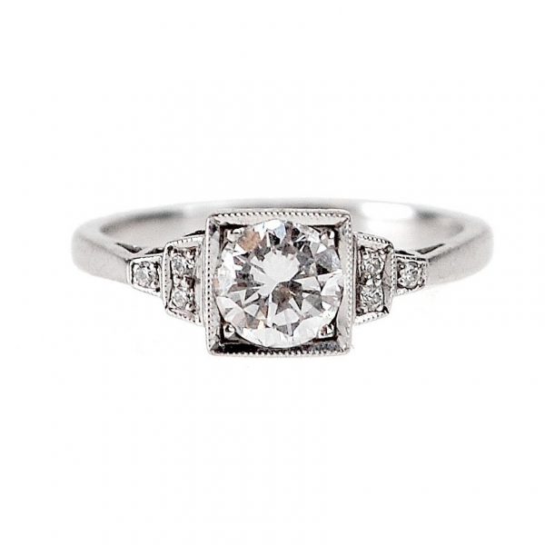 Vintage Art Deco Style 0.70ct Diamond Ring
