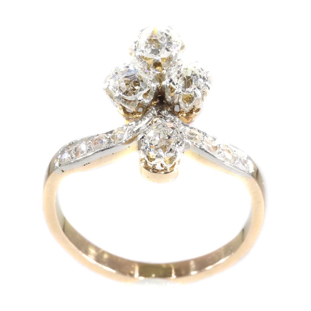 Antique Belle Epoque Diamond Crown Dress Ring - Jewellery Discovery