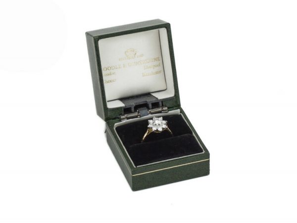 Vintage Boodles and Dunthorne 1.30ct Diamond Cluster Ring, with Box