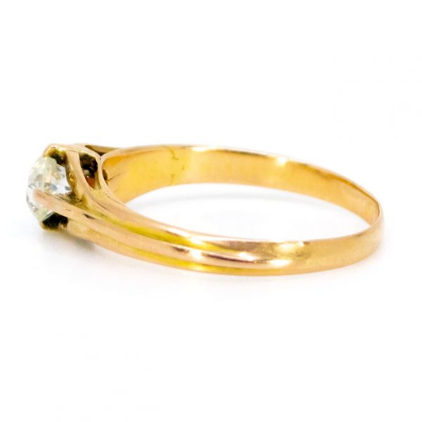 Antique Victorian 0.40ct Cushion Cut Diamond Ring