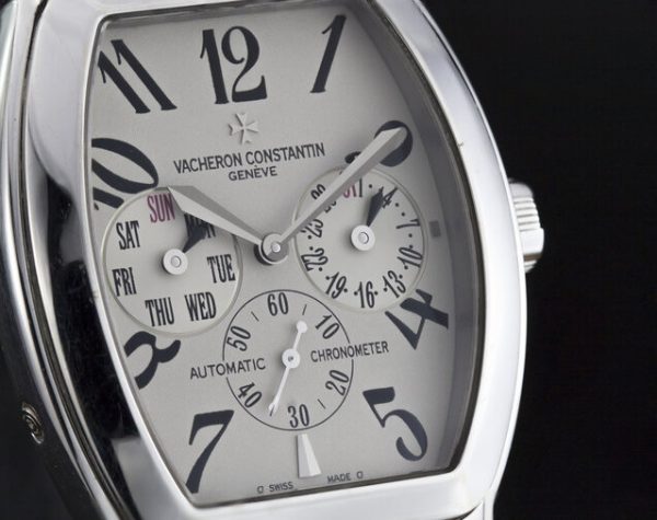 Vacheron Constantin Royal Eagle Gentlemen's Automatic Chronograph Wristwatch, with 18ct white gold tonneau shaped case. Comes in original box.