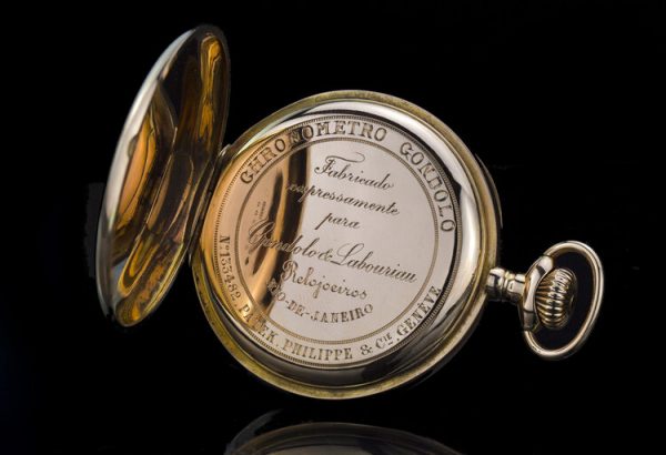 Patek Philippe Chronometro Gondolo 18ct Rose Gold Manual Winding Open Face Pocket Watch, with original certificate of originality, Circa 1905