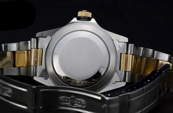 Rolex 16803 Submariner Automatic 18ct Gold and Steel 40mm Watch, on a gold and stainless steel bracelet strap, Circa 1990s
