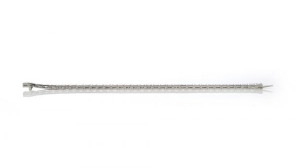 Cartier Vintage Diamond and Platinum Tennis Bracelet, 5.25 carat total, with Cartier box. Circa 1950s