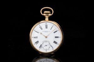 Patek Philippe Chronometro Gondolo 18ct Rose Gold Manual Winding Open Face Pocket Watch, with original certificate of originality, Circa 1905