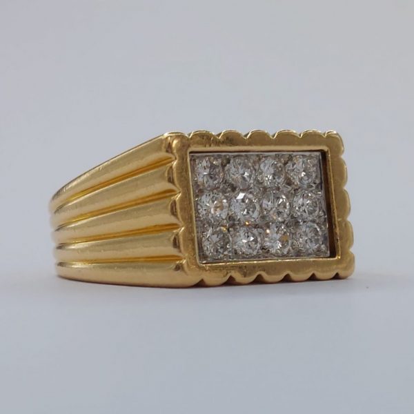 Van Cleef and Arpels Vintage 0.60ct Diamond and 18ct Gold Dress Ring