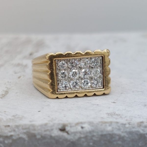 Van Cleef and Arpels Vintage 0.60ct Diamond and 18ct Gold Dress Ring